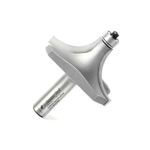 Amana Tool 49522 Carbide Tipped Corner Rounding 1 R x 2-1/2 D x 1-1/4 CH x 1/2 Inch SHK w/Lower Ball Bearing Router Bit