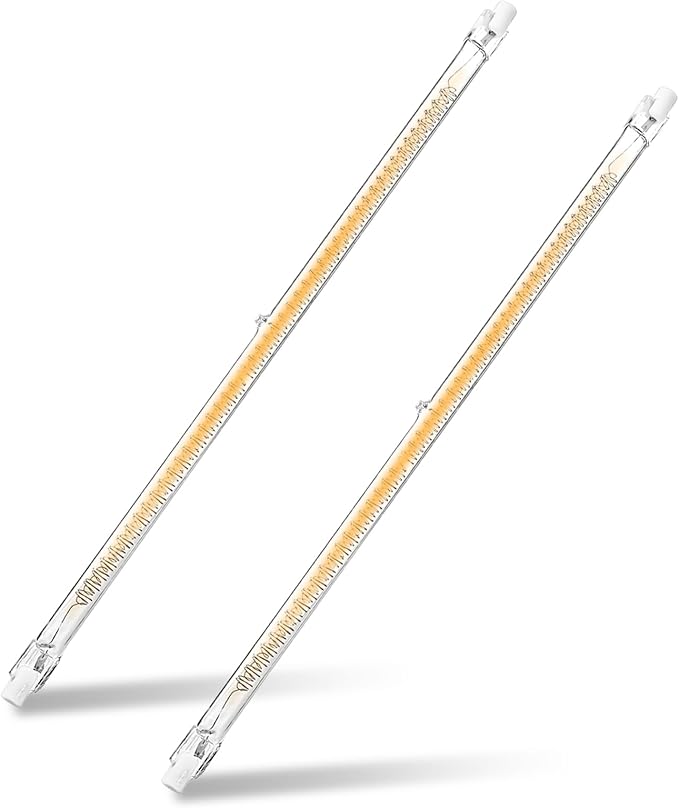 400W Chicken Coop Heater Bulb, Replacement Bulb Accessories for Chicken Heat Lamp, Brooder Heater Tubes for Chicks, Poultry, Pets, 2 Pack