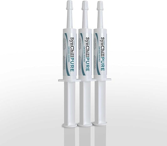 SynNutra Equine SynChill Pure 3 Pack – Non-Sedative Disposition Support for Horses – Plant-Based, Show-Safe Formula for Calm, Confident Performance – 100% Natural & Competition Safe