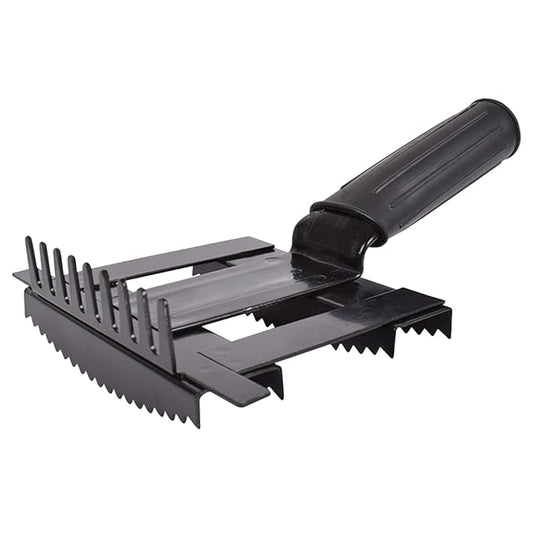 Equine Grooming Brush – Livestock Cleaning Comb, Portable Hair Remover | Mane Tail Detangling Tool for Pet Cattle Horse Goat Sheep Stable Farm Outdoor Barn Care Daily Handling Maintenance