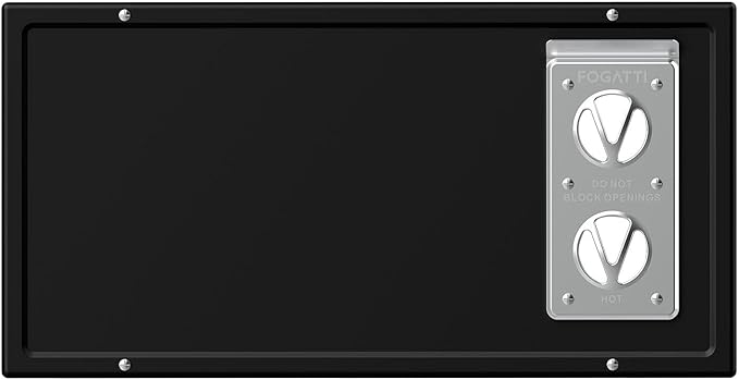 FOGATTI RV Furnace Access Door, 20.6 x 10.5 Inches, Waterproof & Dustproof, Black