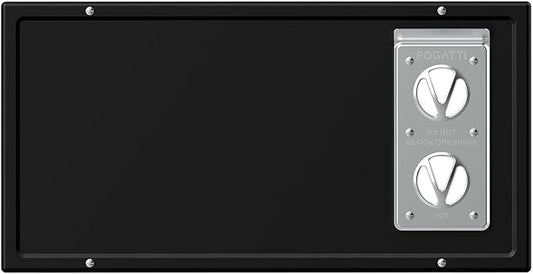 FOGATTI RV Furnace Access Door, 20.6 x 10.5 Inches, Waterproof & Dustproof, Black