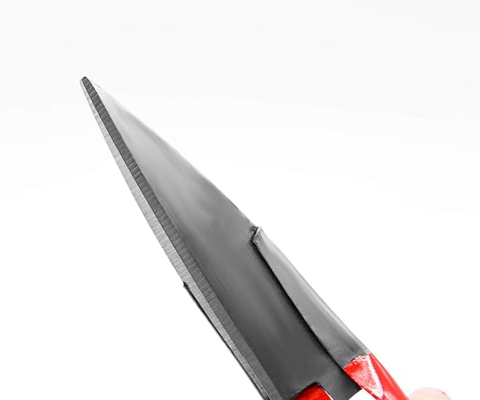 Sheep Shear Grass Shear Alpaca Shears R Shaped Design For Large Thick-Haired Animal Grooming (Red)