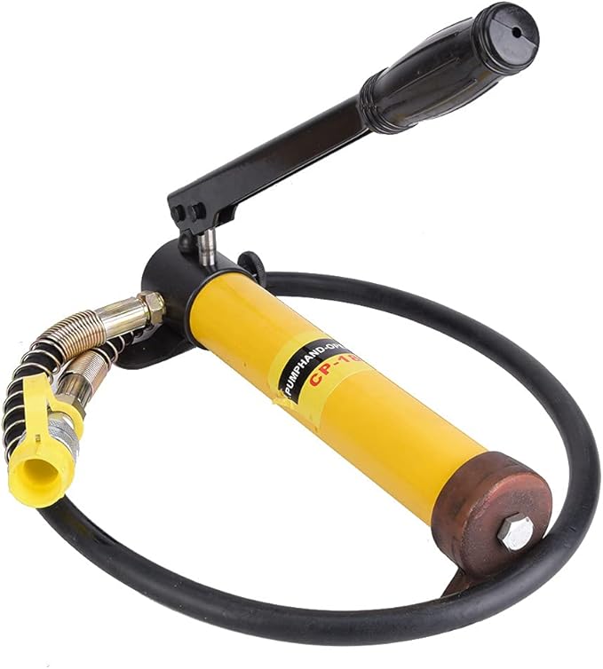 10T Hydraulic Jack Manual Hydraulic Pump Set, Heavy Duty Steel Lifting Tool for Car Construction and Repair Work