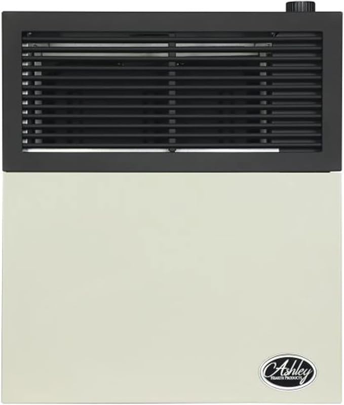 11,000 BTU Direct Vent Liquid Propane Wall Mounted Heater with Piezo Lightning, Safety Pilot and Built In Regulator, Cream