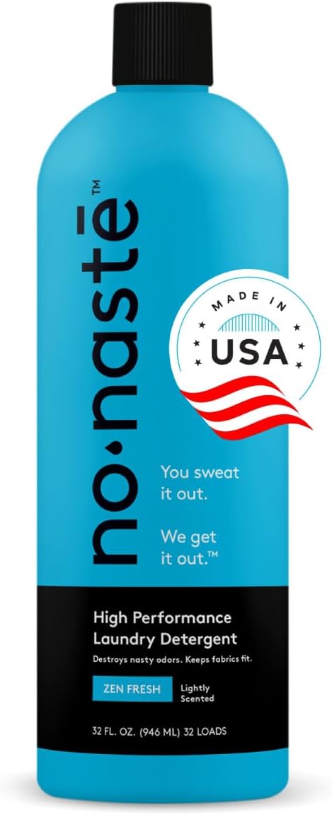 Nonaste Liquid Laundry Detergent - Zen Fresh, 32 Fl Oz (Pack of 1) - Activewear Laundry Detergent for Workout Clothes & More - Scented, Gentle & Color Safe