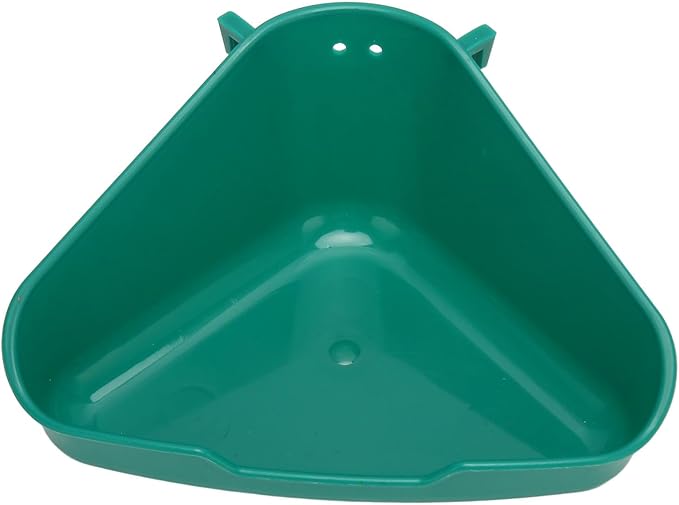 Small Animal Corner Litter Box, Fanshaped Rabbit Litter Box Odorless Reinforced Sturdy for Guinea Pigs (Small)