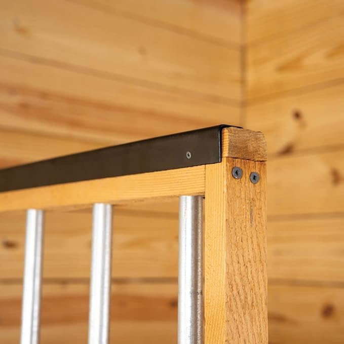 EASY-UP Schneiders Angle Iron Horse Stall Chew Guards | Durable Steel to Prevent Wood Damage in Barns | Easy Installation | Set of 3