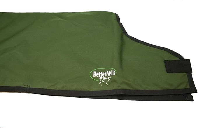 Calf Coat, Warming Blanket for Calves and Livestock, Quilted Cattle Jacket Thats Water Resistant and Protects Animals in Winter and Cold Weather - Green, XL