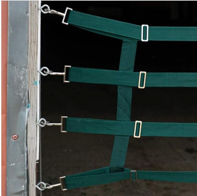 Dura-Tech Aisle Guard | Color Black | Expands 10' to 12' | High Visibility Nylon Mesh | Promotes Maximum Airflow | Comes with Installation Kit Quality