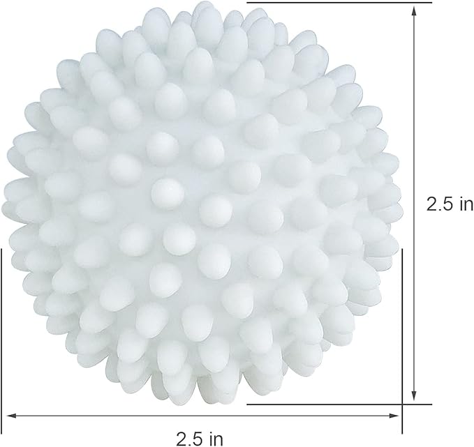 Dryer Balls 4 Pack - Non-Toxic Reusable Dryer Balls (White)