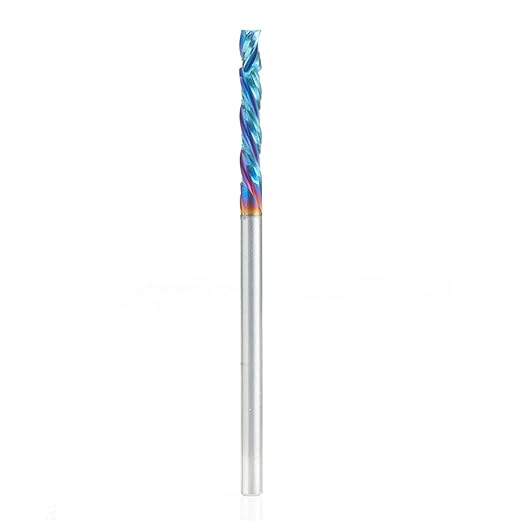 Amana Tool Spektra Extreme Tool Life Solid Carbide CNC Compression Spiral Router Bit, 46017-K, 1/4 D x 7/8 CH x 1/4 Shank x 2-1/2 Inch Long 3 Flute
