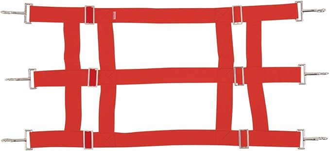 Southwestern Equine Premium Nylon Stall Guard for Horses (Red)