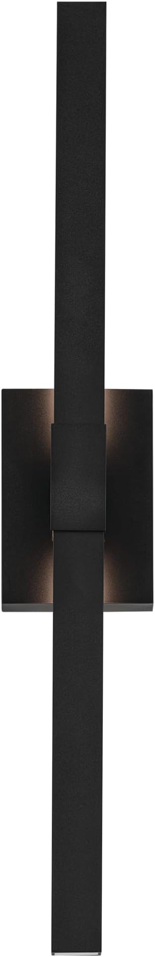 Kichler Nocar LED Textured Black Modern Garage or Patio Outdoor Wall Light for Outdoor Walls, Exterior Doors, Garage, Porch or Patio Walls, 30"