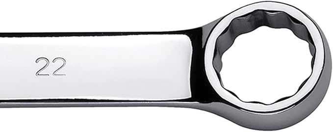 Maxpower 8-Piece Metric Wrench Set, 12-Pointed Box End, Made with Forged and Heat-Treated Cr-V Steel, Includes Sizes 8mm-22mm