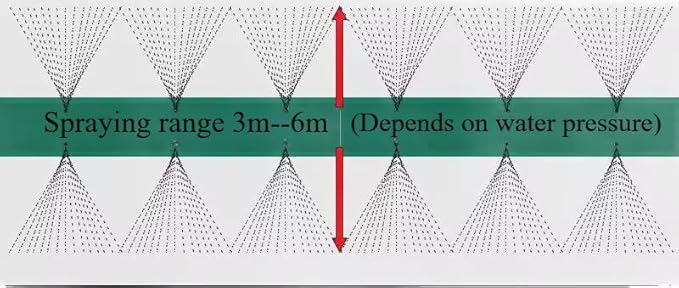 PVC Flat Soaker Hose drip Garden Vegetable Water Hose Irrigation Spray Hose Double Connector with Holes (75FT)