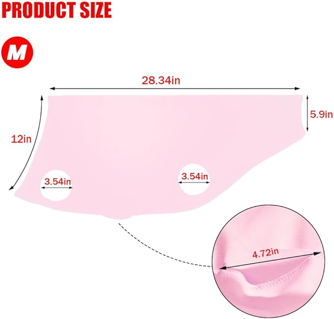 Spandex Goat Tube for Show Goats - Show Livestock Supplies: Goat Covers & Blankets Rich in Color (Medium, Large) (Pink, Medium)