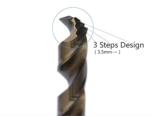 Metric M42 8% Cobalt Twist Drill Bits for Stainless Steel and Hard Metal(1.5mm-6.5mm/13pcs)