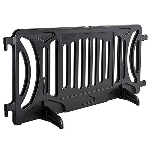 Billboard Barricade 42x96 Plastic Pedestrian Barricade- Black