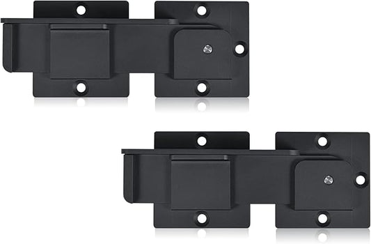7.5" Flip Gate Latch Lock with Padlock Holes 2Pack, 4mm Heavy Duty Aluminum Alloy Door Latch for Outdoor Wooden Fence, Swing and Sliding Open Gate, Double Gate, Barn Door, Shed, Vinyl Fence