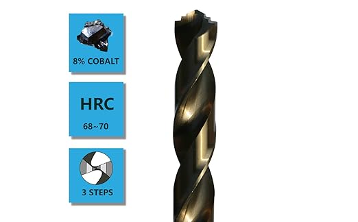 Metric M42 8% Cobalt Twist Drill Bits for Stainless Steel and Hard Metal(1.5mm-6.5mm/13pcs)