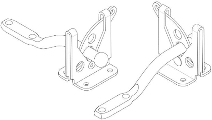 QCAA 304 Stainless Steel Self-Locking Gate Latch, 2-1/8", 4 Pack, Made in Taiwan