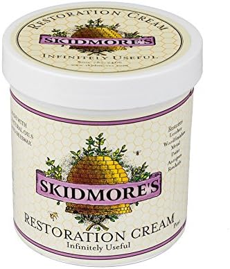 Skidmore's Restoration Cream | Leather and Wood Restorer, Softener, and Conditioner | All-Natural Non-Toxic Formula | Kit Will Restore, Repair Dry Leather and Wood Products | 16 oz