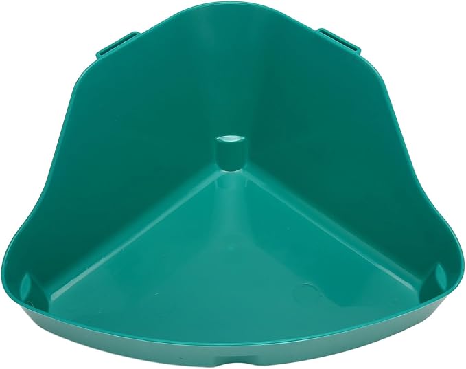 Small Animal Corner Litter Box, Fanshaped Rabbit Litter Box Odorless Reinforced Sturdy for Guinea Pigs (M)