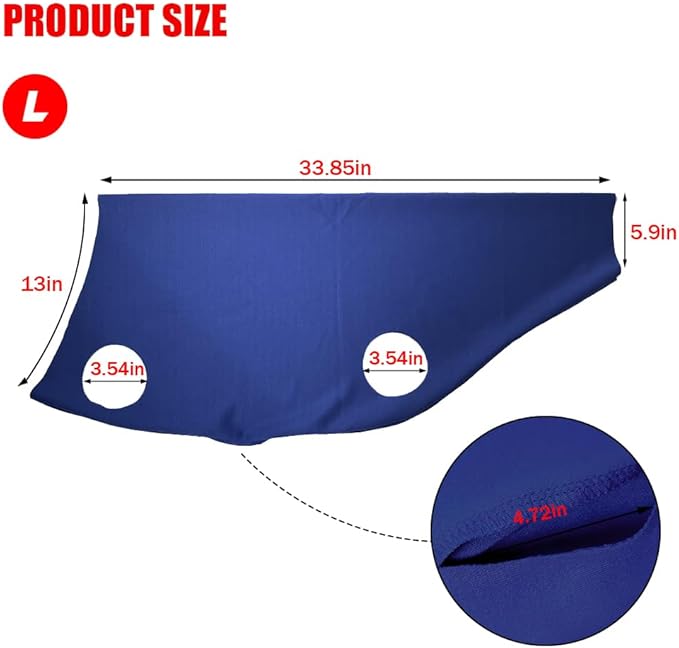 Spandex Goat Tube for Show Goats - Show Livestock Supplies: Goat Covers & Blankets Rich in Color (Medium, Large) (Blue, Large)