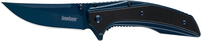 Kershaw Olive Outright Folding Pocket Knife, 3 inch 8Cr13MoV Stainless Steel Blade, Pocketclip