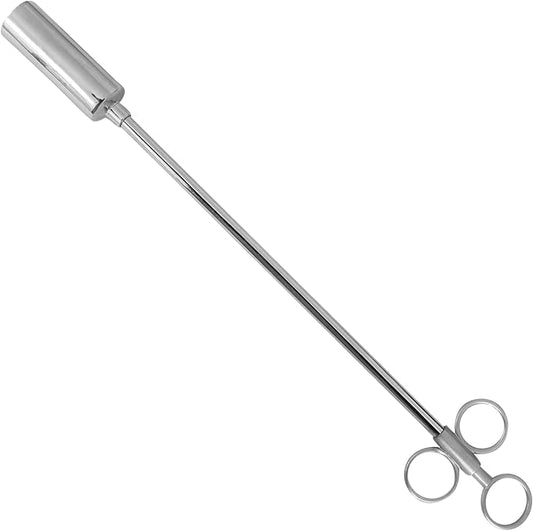17" Metal Head Balling Gun Spring Clip with 3" Brass Metal Head – Durable Veterinary Tool for Efficient Medication Delivery in Large Animals, Livestock Care, and Cattle Treatment
