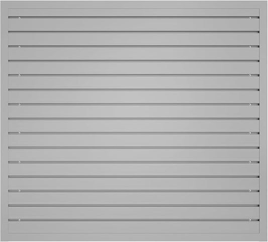 NeatiEase Slatwall Panel Wall Storage Systems, 4 x 4ft Slat Wall Paneling Garage Wall Organizer, Heavy Duty Wall Mounted PVC Wall Rack (Gray)