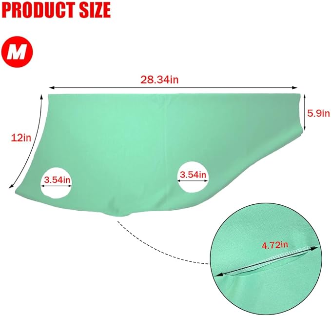 Spandex Goat Tube for Show Goats - Show Livestock Supplies: Goat Covers & Blankets Rich in Color (Medium, Large) (Light Green, Medium)