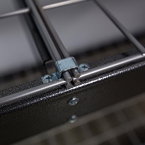 SafeRacks Garage Shelving Unit - Storage Shelf That Holds 300 Pounds Per Shelf Rack - All Steel Garage Shelves - Easy to Assemble, Hammertone (24" x 48" x 84")