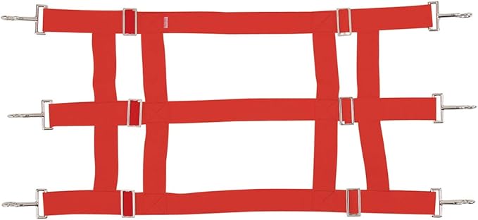 Southwestern Equine Premium Nylon Stall Guard for Horses (Red)