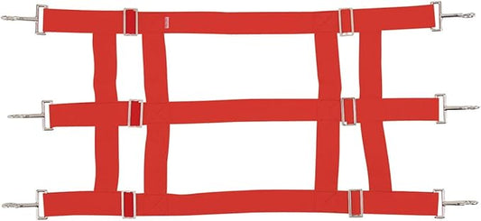 Southwestern Equine Premium Nylon Stall Guard for Horses (Red)