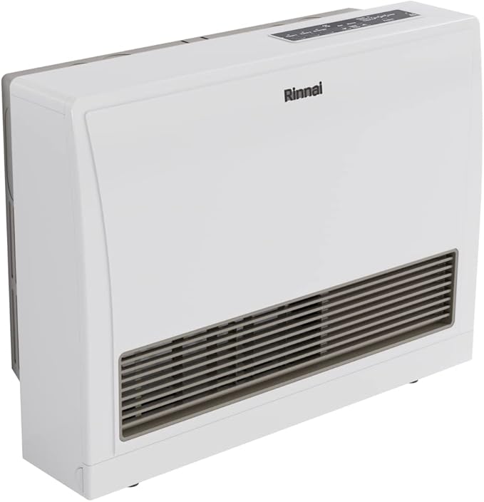 Rinnai EX22DTWN Direct Vent Wall Furnace, Indoor Natural Gas Heater, Energy Efficient Space Heater, 21,500 BTU, White