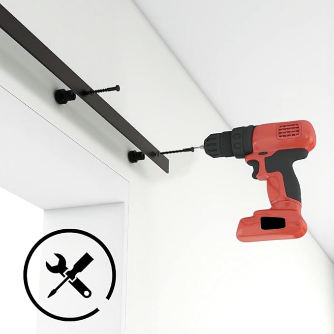 6.6FT Sliding Barn Door Hardware Kit for Single Wood Door, Smoothly and Quietly, Easy to Install Fit 35"-40" Wide and 1.18"-1.96" Thickness Door Panel, Includes Installation Instruction