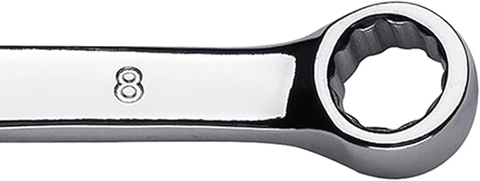 Maxpower 8-Piece Metric Wrench Set, 12-Pointed Box End, Made with Forged and Heat-Treated Cr-V Steel, Includes Sizes 8mm-22mm