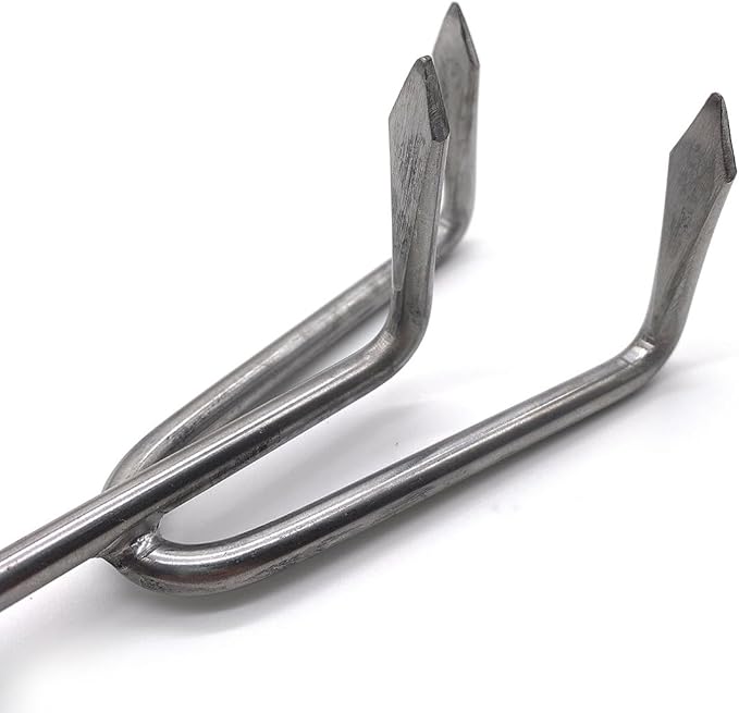 Ferry-Morse Premium Garden Hand Tool Cultivator, Gardening Tools Hand Rake, Stainless Steel Cultivator for Digging, Aerating Soil, and Weeding