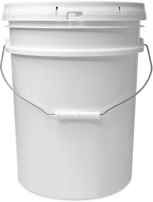 ePackageSupply 5 Gallon Bucket with Airtight Lid | Made in USA | Food Grade | Heavy-Duty Premium HPDE Plastic | Durable 90 Mil All Purpose Pail | Easy Stack and Store | BPA Free | 1 Count