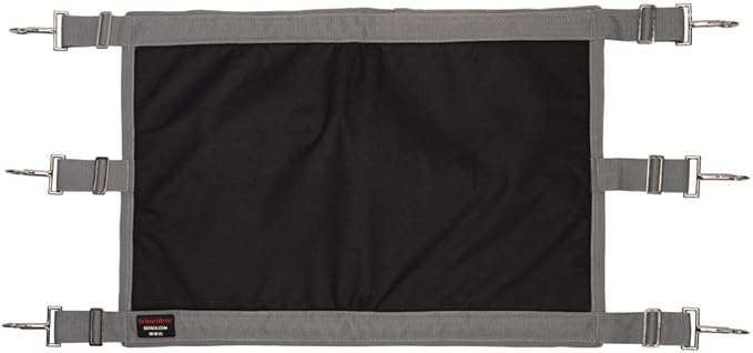 Schneiders Padded Stall Guard | Extra Comfort & Ventilation for Horses | Adjustable Fit for 45"-51" Stalls | 600D Durable Fabric | Heavy-Duty Hardware for Safety | Color Black
