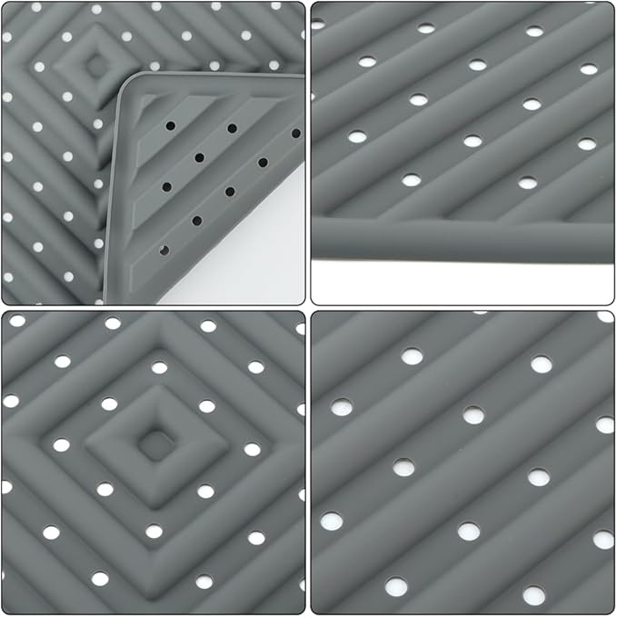 4-Pack Reusable Chicken Nesting Pads 12x12 Silicone Bedding – Prevent Egg Cracks, Quick Rinse & Dry (Drain Holes) – Durable for Backyard Flocks, Cut Coop Hassle