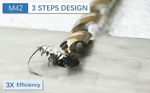 12mm x 2pcs M42 8％ Cobalt Drill Bits for Stainless Steel and Hard Metal