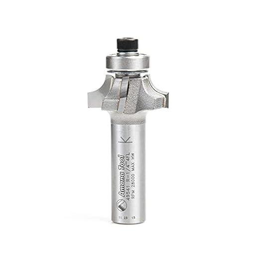 Amana Tool - 49541 Carbide Tipped 4 Flute Corner Rounding/Beading 1/4 Radius x 1-1/8 Dia x