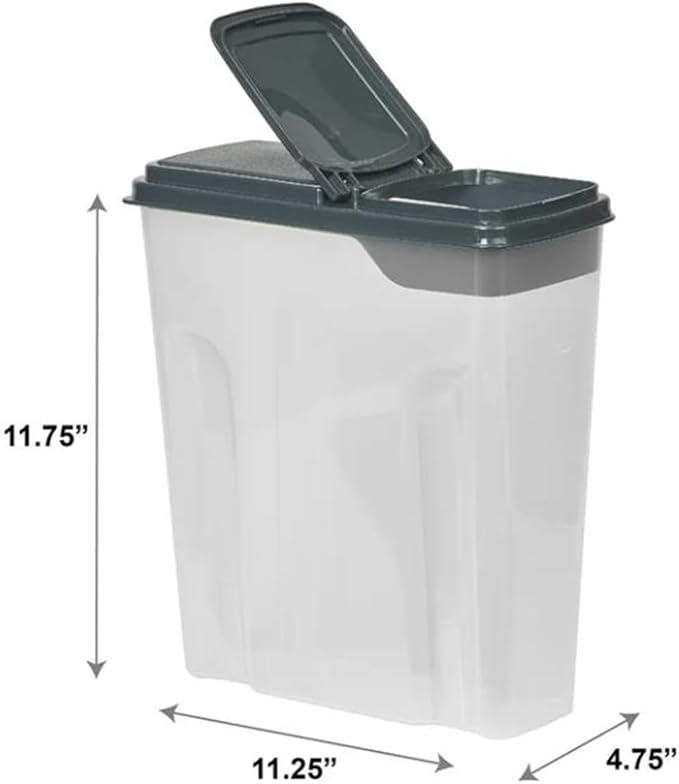 Airtight Food Storage Containers Set with Lids, 2 PCS Plastic Leak-proof Food Dispenser for Pasta Flour Rice & Sugar - 24 Cups/6 Quarts