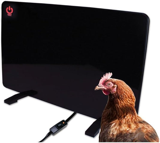 Cozy Products Cozy Coop, Chicken Coop Heater, Flat-Panel Radiant Heater with Thermal Protector, Energy-Efficient, Easy to Install, Ideal for Small Animals, 200 Watts, Black