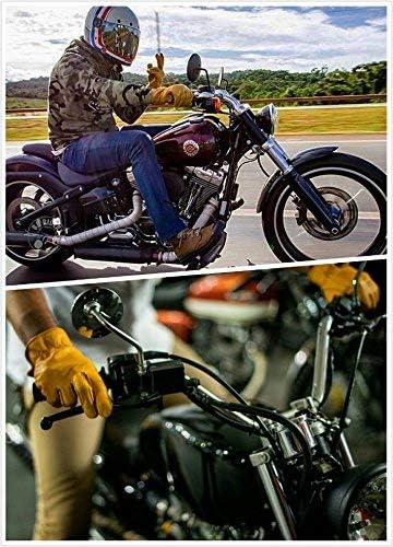 Leather Work Gloves Perfect for Gardening/Cutting/Construction/Motorcycle, Men & Women 1 Pair