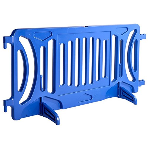 Billboard Barricade 42x96 Plastic Pedestrian Barricade- Blue