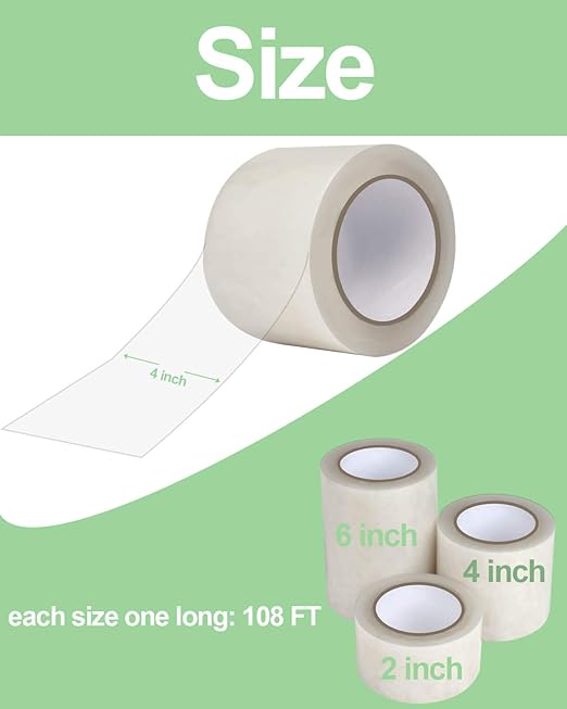 vensovo Greenhouse Covering Plastic Repair Tape - Heavy Duty 4″x108′ Garden Green House Sheeting, Plastic Polyethylene Film Repair Tape